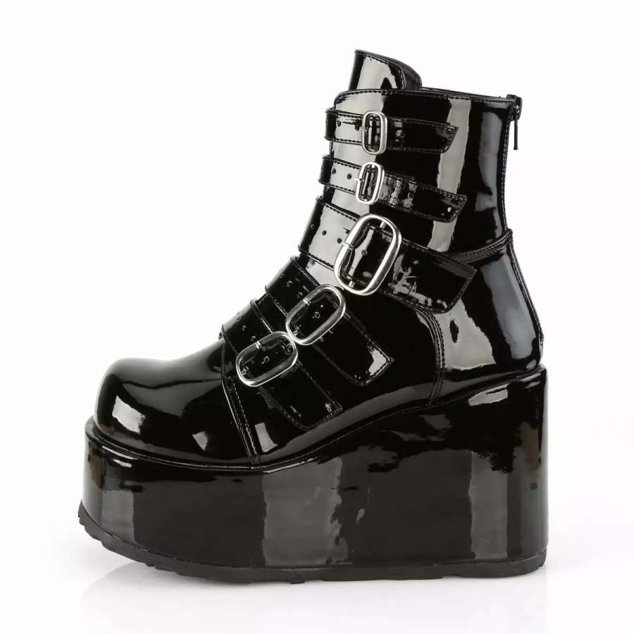 *  Patent Leather 4.3 Platform Ankle Boots*