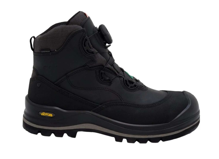 *  Grisport Men’S Safety Work Boots Boa Wolf 6 Waterproof With Vibram Sole And Perforated Composite Toe Cap Sizes 7-14