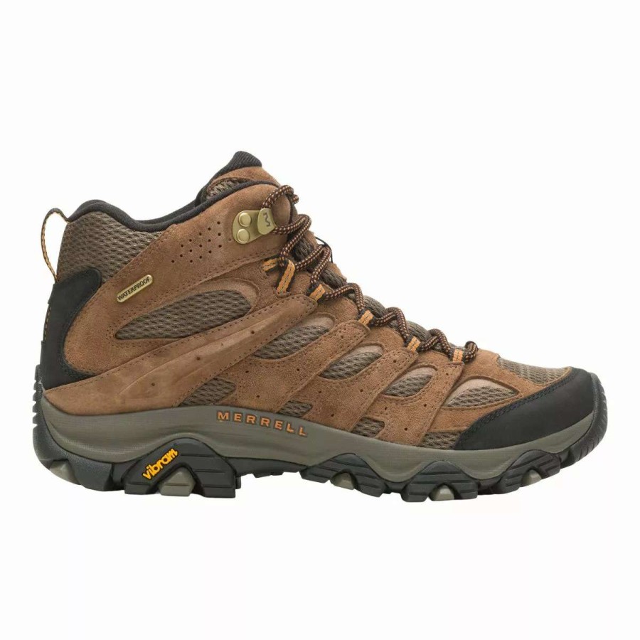 *  Merrell Men’S Moab 3 Mid Waterproof Hiking Boots