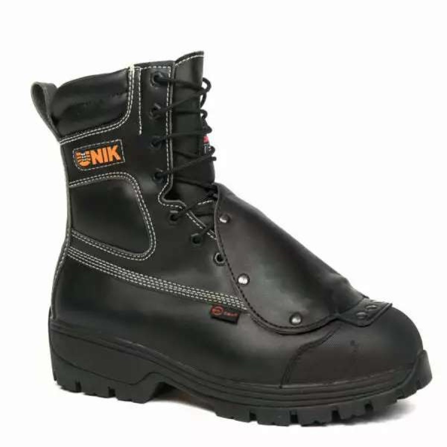 *  Unik Men’S Safety Work Boots Terminator 8 Tecno Fiber Chemical Resistant Waterproof External Rigid Metguard | Sizes 4-14