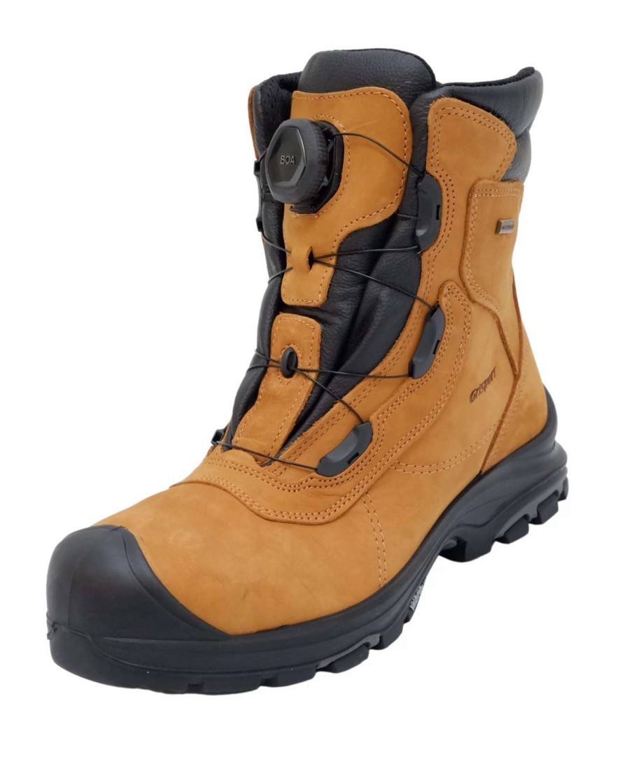 *  Grisport Men’S Safety Work Boots Boa Desert 8 Waterproof With Vibram Sole And Perforated Steel Toe Cap Sizes 7-13