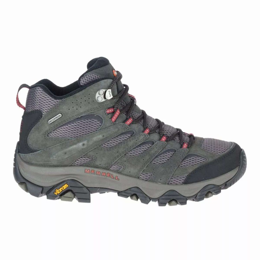 *  Merrell Men’S Moab 3 Mid Wide Waterproof Hiking Boots