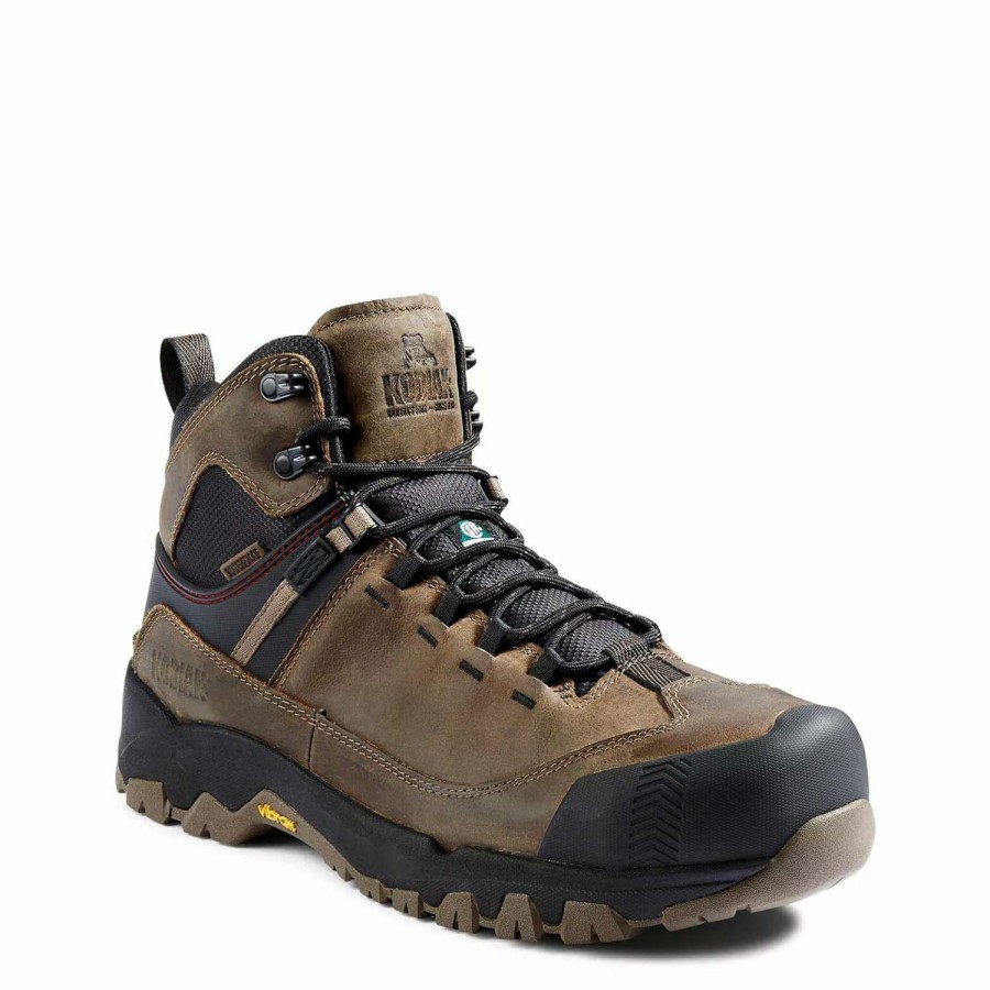 *  Kodiak Men’S Safety Work Boots 6 Quest Bound Mid Waterproof Hiker With Vibram Tc4+ Outsole | Sizes 7-15